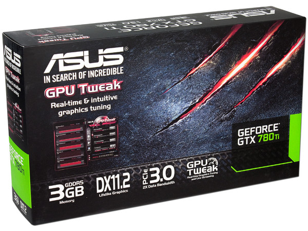 Tarjeta de Video ASUS NVIDIA GeForce GTX 780 Ti, 3 GB GDDR5, DisplayPort, HDMI, DVI. PCI Express x16 3.0.
