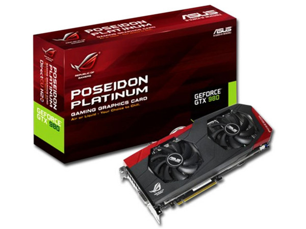 Tarjeta de Video NVIDIA ASUS GeForce GTX 980 Poseidon Platinum, 4GB GDDR5, 1xHDMI, 1xDVI, 3xDisplayPort, PCI Express 3.0