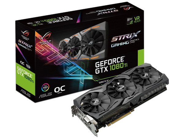 Tarjeta de Video NVIDIA GeForce GTX 1080Ti ASUS Strix Gaming OC Edition, 11GB GDDR5X, 2xHDMI, 1xDVI, 2xDisplayPort,