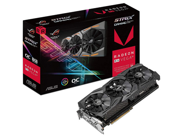 Tarjeta de Video AMD Radeon RX VEGA 56 ASUS ROG STRIX 08G, 8GB HBM2, 1xDVI, 2xHDMI, 2xDisplayPort, PCI Express x16 3.0
