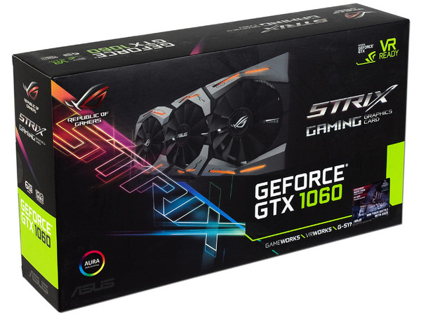 Tarjeta de Video NVIDIA ASUS GeForce GTX 1060 STRIX GAMING, 6GB GDDR5, 2xHDMI, 1xDVI, 2xDisplayPort, PCI Express x16 3.0