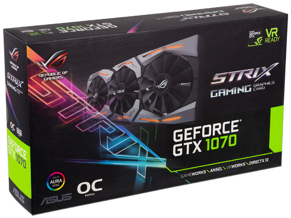 Tarjeta de Video NVIDIA GeForce GTX 1070 ASUS Strix Gaming OC, 8GB GDDR5, 2xHDMI, 1xDVI, 2xDisplayPort, PCI Express 3.0
