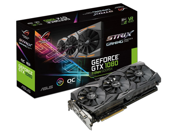 Tarjeta de Video NVIDIA GeForce GTX 1080 ASUS ROG STRIX OC, 8GB GDDR5X, 2xHDMI, 1xDVI, 2xDisplayPort, PCI Express 3.0