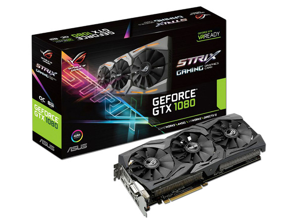 Tarjeta de Video ASUS ROG Strix GeForce GTX 1080, 8GB DDR5X, DisplayPort, HDMI, DVI, Puerto PCI Express 3.0.