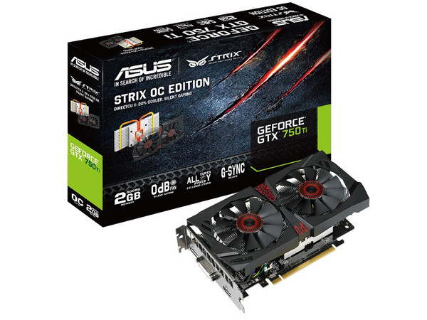 Tarjeta de Video ASUS NVIDIA GeForce GTX 750 Ti Strix OC Edition DirectCU II, 2 GB GDDR5, HDMI, DVI, Puerto PCI Express 3.0