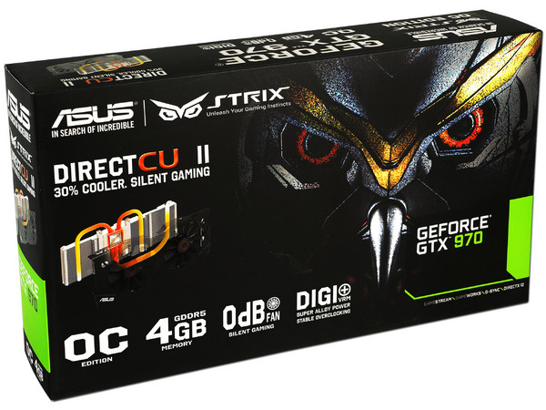 Tarjeta de Video NVIDIA ASUS GeForce GTX 970 Strix , 4GB GDDR5, 1xHDMI, 2xDVI, 1xDisplayPort, PCI Express 3.0