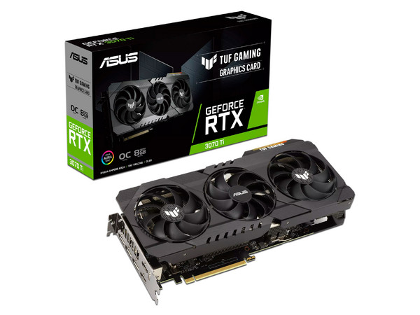 Tarjeta de Video NVIDIA GeForce RTX 3070 Ti ASUS TUF Gaming, 8GB GDDR6X, 2xHDMI, 3xDisplayPort, PCI Express 4.0.