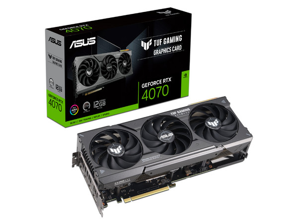 Tarjeta de Video NVIDIA GeForce RTX 4070 ASUS TUF Gaming, 12GB GDDR6X, 1xHDMI, 3xDisplayPort, PCI Express 4.0.