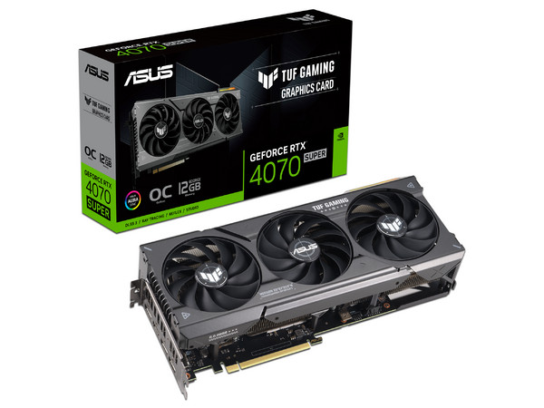 Tarjeta de Video NVIDIA GeForce RTX 4070 SUPER ASUS TUF Gaming, 12GB GDDR6X, 1xHDMI, 3xDisplayPort, PCI Express 4.0
