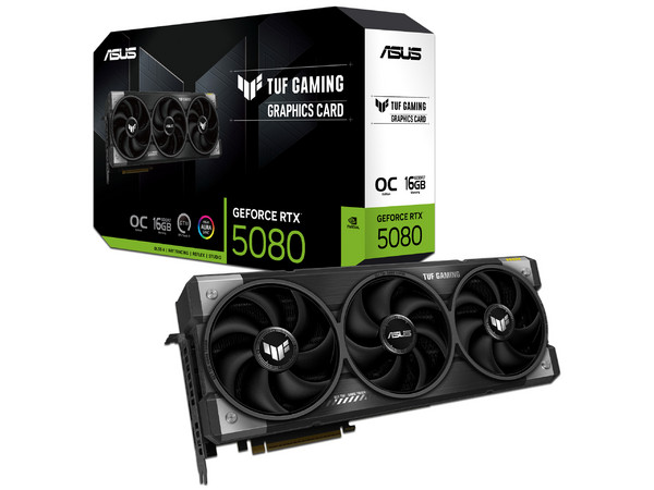 Tarjeta de Video ASUS TUF Gaming OC con NVIDIA GeForce RTX 5080, 16GB GDDR7.