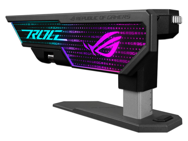 Soporte para Tarjetas Gráficas Asus ROG Herculx, Ajustable 72-128 mm, ARGB.