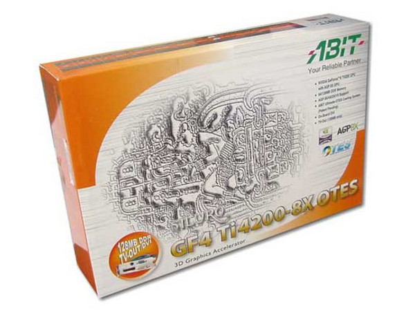 T. de Video Abit Siluro GeForce™4 Ti4200 con 128MB, AGP 8X, Salida a TV y Sistema de Enfriamento (OTES).