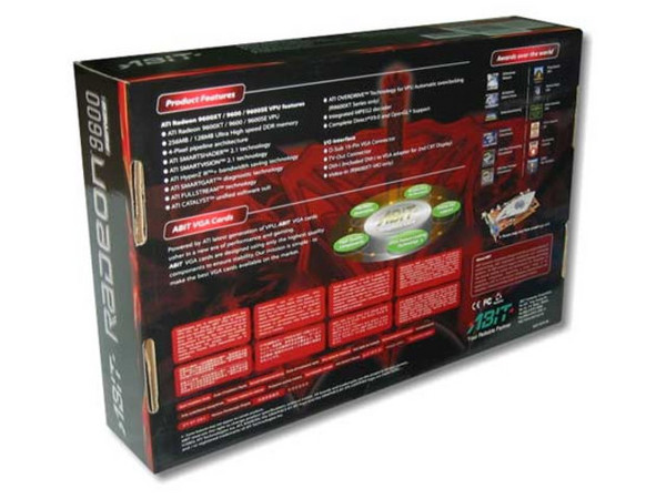 T. de Video ABIT Radeon 9600 con 256MB DDR, AGP 8X, DVI y Salida a TV.