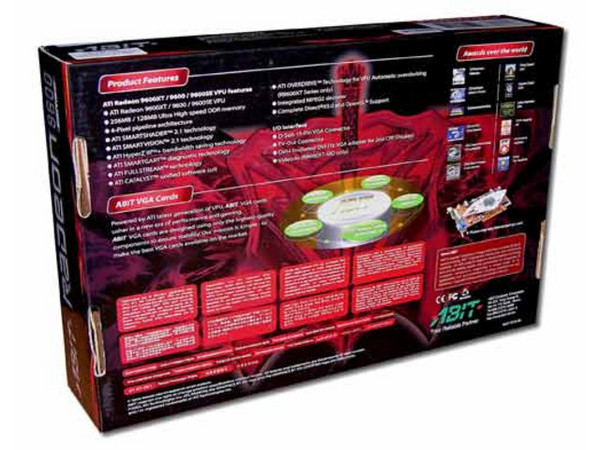 T. de Video ABIT ATI Radeon 9600XT-VIO con 256MB DDR, Captura de Video, Salida a TV y AGP 8X/4X.