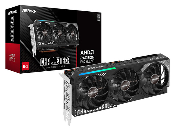 Tarjeta de Video AMD Radeon RX 9070 ASRock Challenger, 16GB GDDR6, 1xHDMI, 3xDisplayPort, PCI Express 5.0