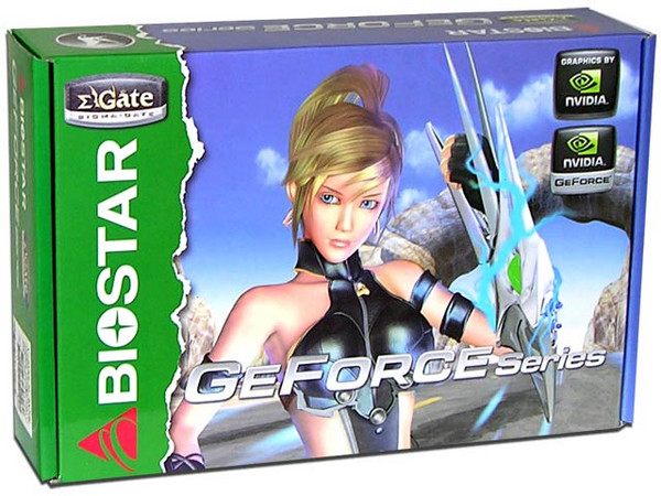 T. de Video Biostar GeForce 7200GS con 256MB DDR2, DVI y Salida a TV. Puerto PCI Express x 16