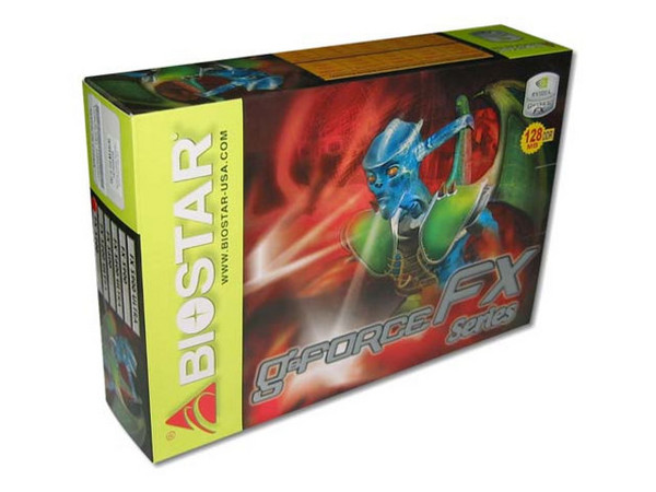 T. de Video Biostar nVidia GeForce FX 5200 con 128Mb, AGP 8X.