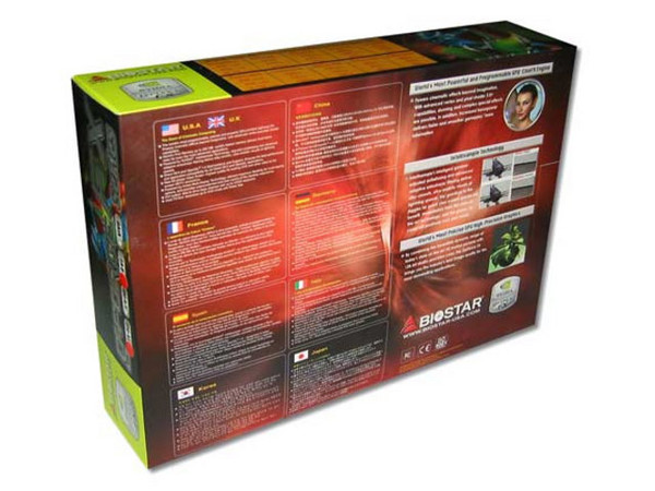 T. de Video Biostar nVidia GeForce FX 5200 con 128Mb, AGP 8X.