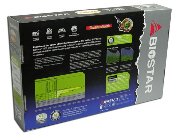Tarjeta de Video Biostar NVIDIA GeForce 7600GS, 512MB DDR2, Salida a TV. Puerto PCI Express 16x