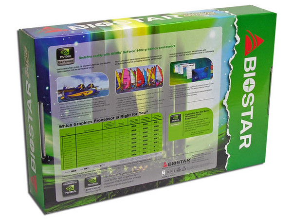 Tarjeta de Video Biostar NVIDIA GeForce 8400GS, 256MB DDR2, Salida a TV, 100% compatible con DirectX 10. Puerto PCI Express 16x