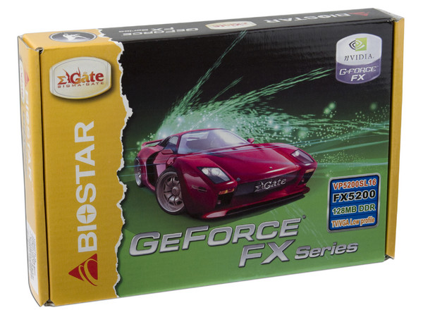 T. de Video BIOSTAR nVidia GeForce FX5200 con 128MB, Salida a TV. Puerto AGP 8X