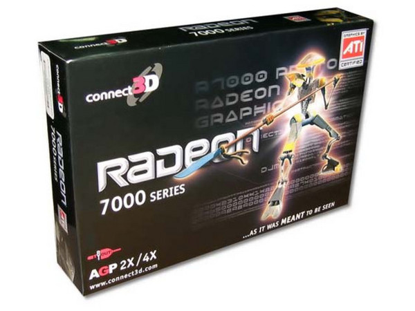 T. de Video Connect3D Radeon 7000 con 64MB DDR y Salida a TV