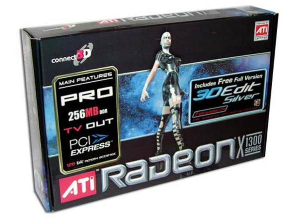 T. de Video Connect3D Radeon 1300PRO con 256MB, Salida a TV. Puerto PCI Express x 16
