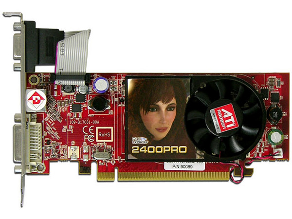 Tarjeta de Video Diamond ATI Radeon HD 2400PRO, 256MB DDR2, Salida a TV, 100% compatible con DirectX 10. Puerto PCI Express 16x