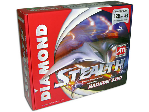T. de Video Diamond Radeon 9250 con 128MB DDR, Puerto AGP 8X