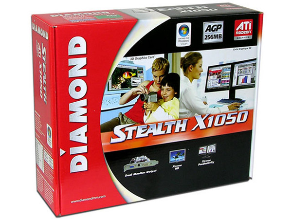 T. de Video Diamond ATI Radeon X1050 con 256MB, Salida a TV. Puerto AGP 8X