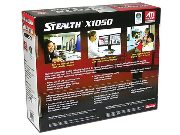 T. de Video Diamond ATI Radeon X1050 con 128MB, Salida a TV. Puerto PCI Express x 16