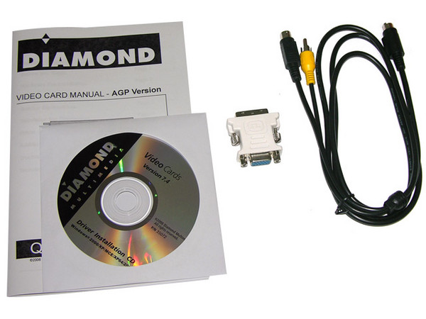 T. de Video Diamond Radeon X1300 con 512MB, Puerto AGP 8X y Salida a TV.