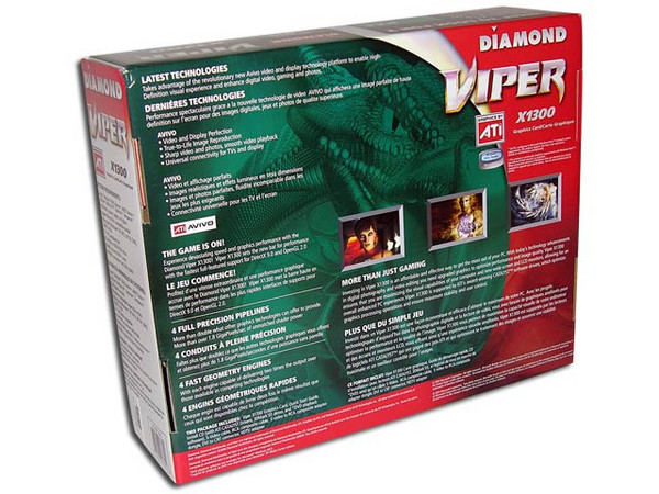 T. de Video Diamond ATI Radeon X1300 con 256MB, Salida a TV. Puerto PCI