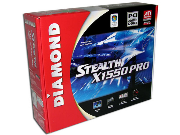 T. de Video Diamond ATI Radeon X1550 PRO con 256MB DDR2, Salida a TV. Puerto PCI