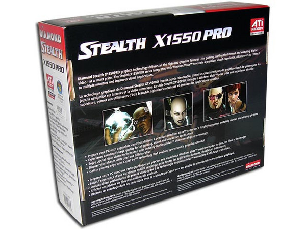T. de Video Diamond ATI Radeon X1550 PRO con 256MB DDR2, Salida a TV. Puerto PCI