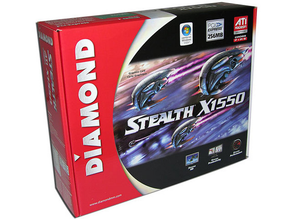 T. de Video Diamond ATI Radeon X1550 con 256MB, Salida a TV. Puerto PCI Express x 16