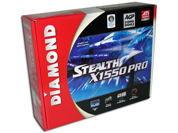 T. de Video Diamond ATI Radeon X1550 PRO con 512MB, Salida a TV. Puerto AGP 8X