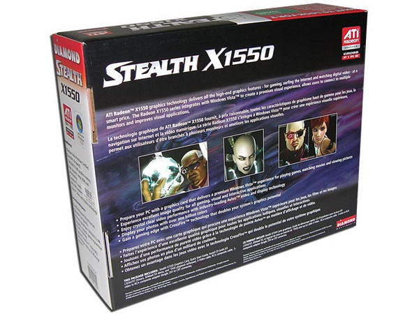 T. de Video Diamond ATI Radeon X1550 con 512MB, Salida a TV. Puerto PCI Express x 16