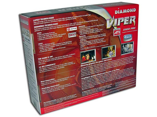 Tarjeta de Video Diamond ATI Radeon X1650 PRO con 256MB, Salida a TV. Puerto PCI Express x 16