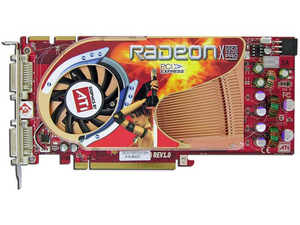 T. de Video Diamond ATI Radeon X1950 PRO con 512MB, Salida a TV. Puerto PCI Express x 16