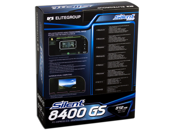 Tarjeta de Video ECS NVIDIA Silent GeForce 8400 GS, 512MB DDR2. Puerto PCI Express 2.0