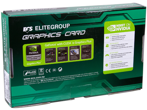 Tarjeta de Video ECS NVIDIA GeForce G210, 512MB DDR3, HDMI, DVI. Puerto PCI Express 2.0