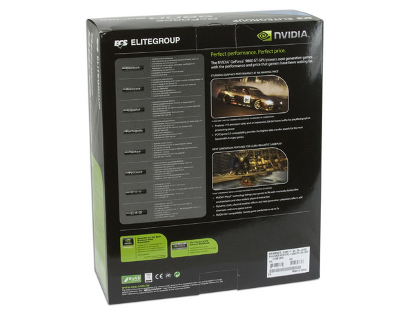 Tarjeta de Video ECS NVIDIA GeForce 9800GT, 512MB DDR3, Salida a TV. Puerto PCI Express 2.0