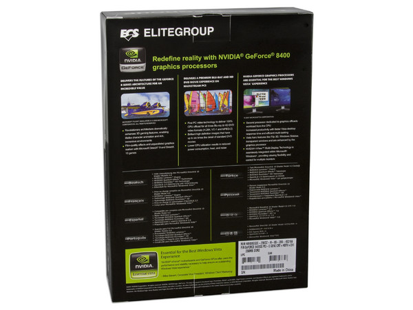 Tarjeta de Video ECS NVIDIA GeForce 8400 GS, 256MB DDR2, Salida a TV. Puerto PCI Express 2.0