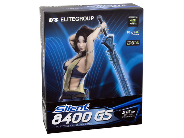 Tarjeta de Video ECS NVIDIA Silent GeForce 8400 GS, 512MB DDR2, HDMI. Puerto PCI Express 2.0