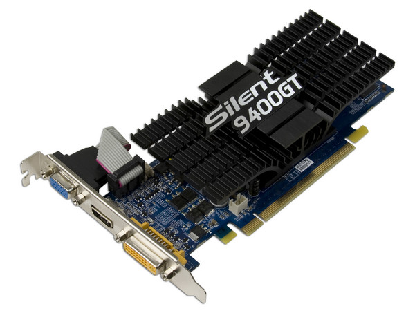 Tarjeta de Video ECS NVIDIA Silent GeForce 9400GT, 512MB DDR2, Salida a TV, Puerto PCI Express 2.0