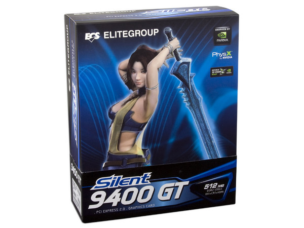 Tarjeta de Video ECS NVIDIA Silent GeForce 9400GT, 512MB DDR2, Salida a TV, Puerto PCI Express 2.0