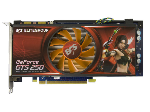 Tarjeta de Video ECS NVIDIA GeForce GTS 250, 512MB DDR3. Puerto PCI Express 2.0