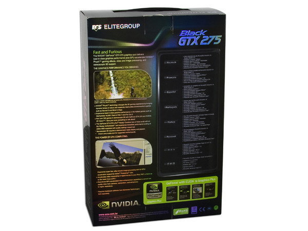 Tarjeta de Video ECS NVIDIA  Black GeForce GTX 275, 896MB DDR3. Puerto PCI Express 2.0