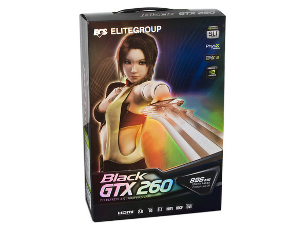 Tarjeta de Video ECS NVIDIA  Black GeForce GTX 260, 896MB DDR3. Puerto PCI Express 2.0